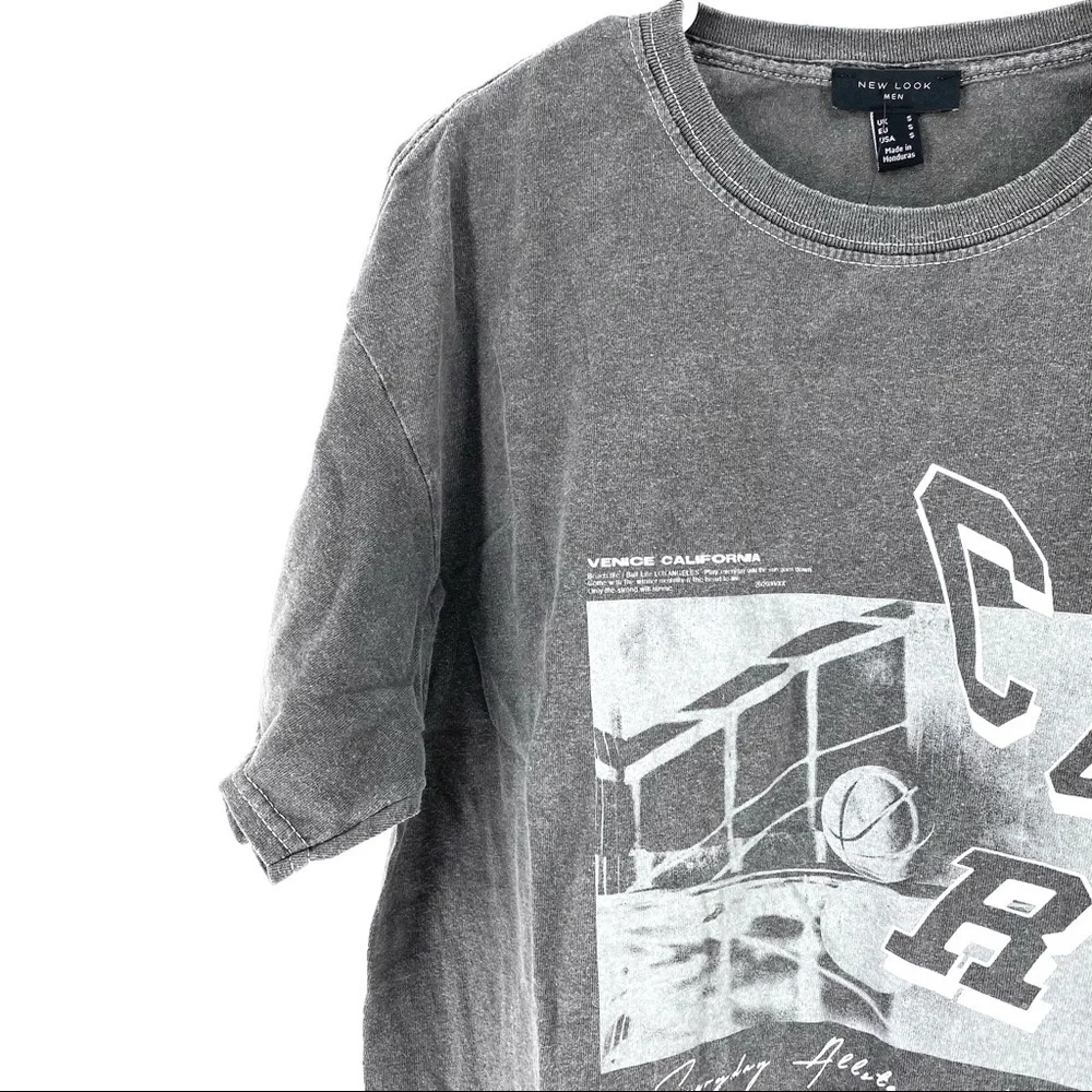 New Look Men's Short Sleeve Overdyed T-shirt - S - Picture 2 of 6